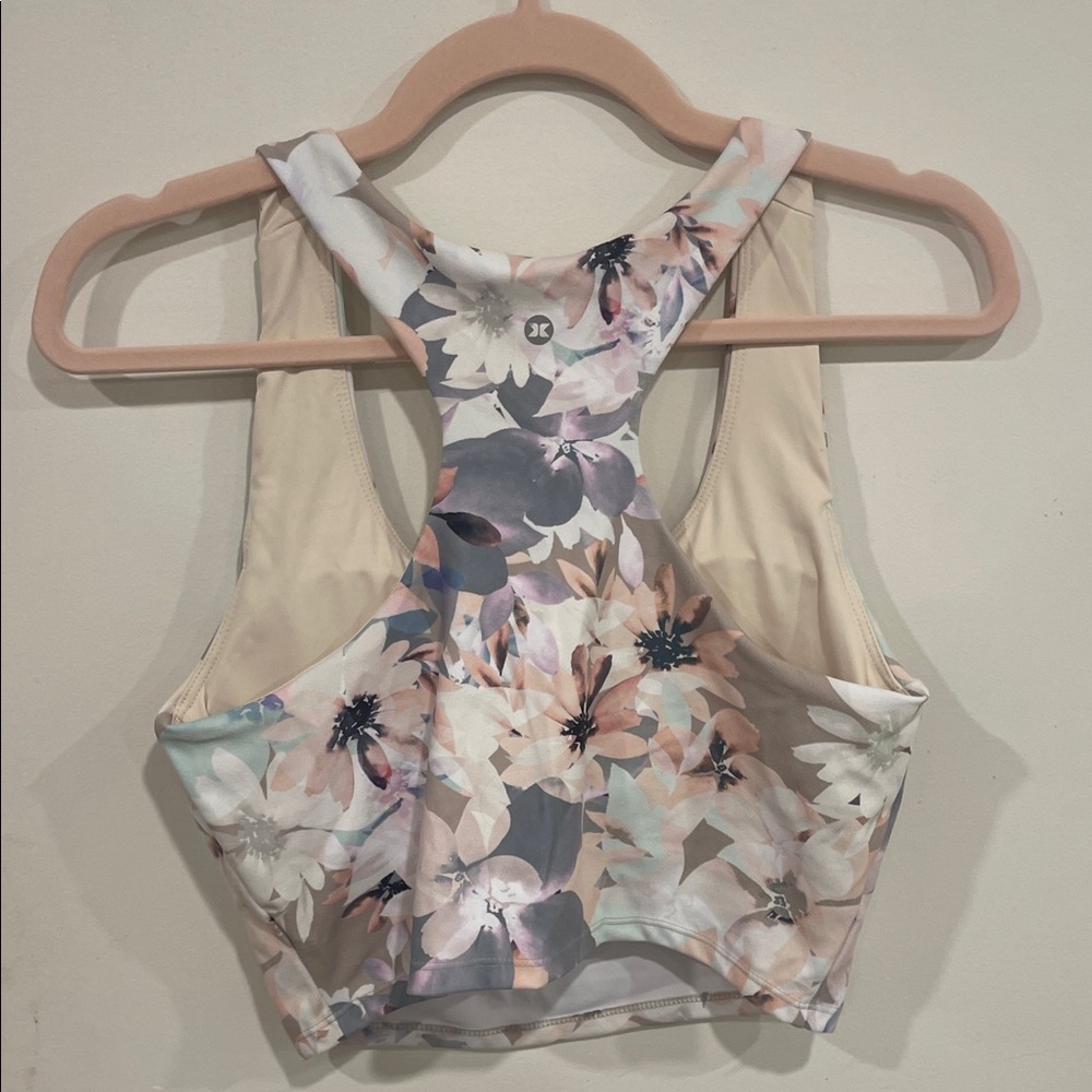 Floral Racerback Sports Bra - Picture 2 of 2